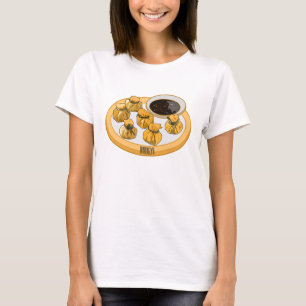 Thai shrimp purse cartoon illustration T-Shirt