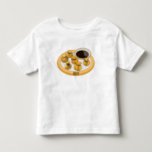 Thai shrimp purse cartoon illustration toddler T-Shirt