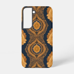 Thai Silk inspired Pattern in Gold Samsung Galaxy Case