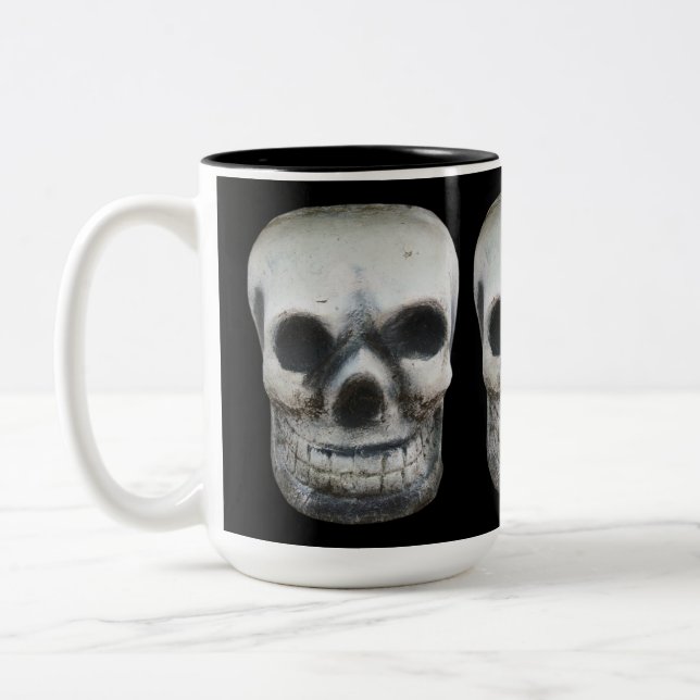 Thai Skull Two-Tone Coffee Mug (Left)