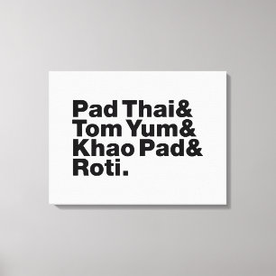 Thai Street Food Canvas Print