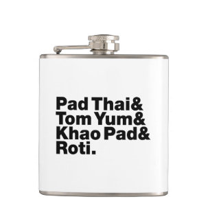 Thai Street Food Hip Flask