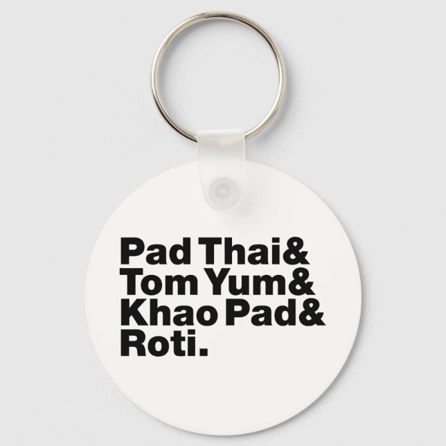 Thai Street Food Key Ring (Front)