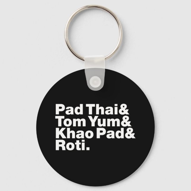 Thai Street Food Key Ring (Front)