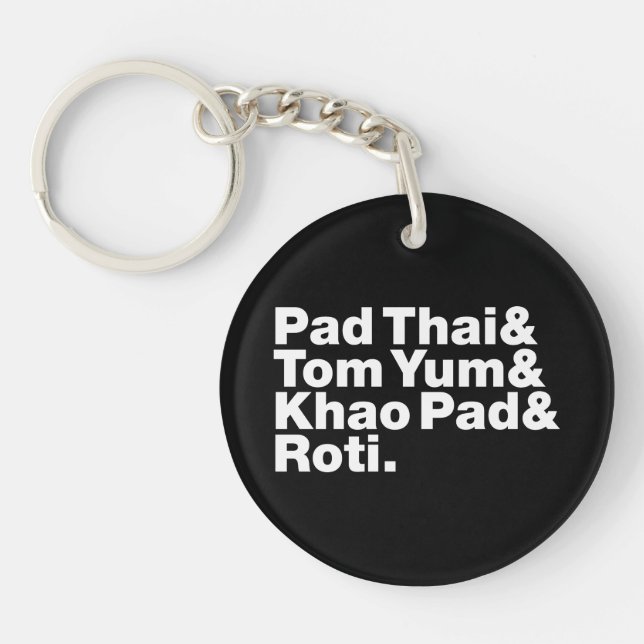 Thai Street Food Key Ring (Front)
