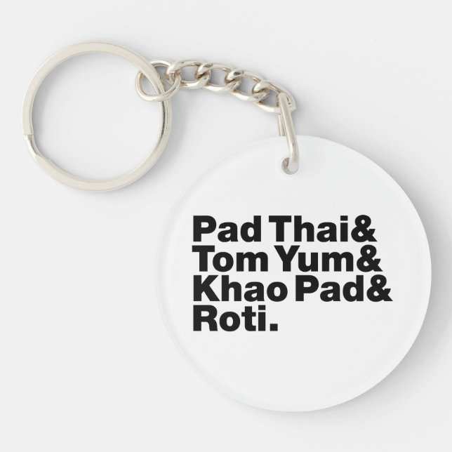 Thai Street Food Key Ring (Front)