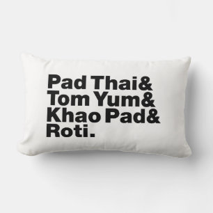 Thai Street Food Lumbar Cushion