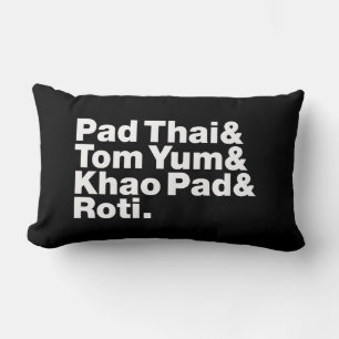 Thai Street Food Lumbar Cushion