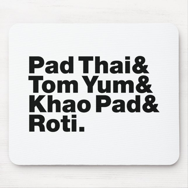 Thai Street Food Mouse Pad (Front)
