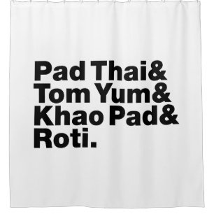 Thai Street Food Shower Curtain