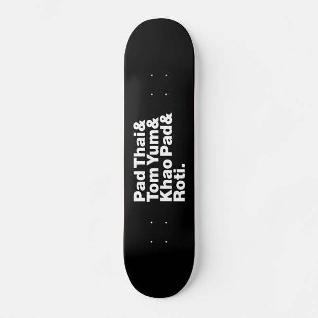 Thai Street Food Skateboard (Front)