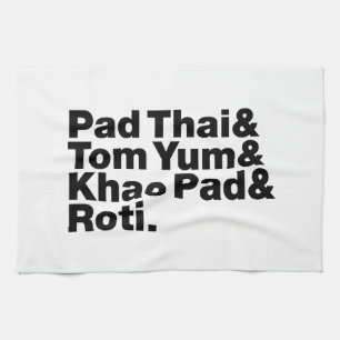 Thai Street Food Tea Towel