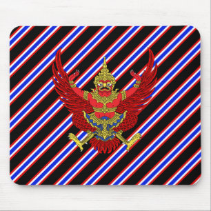 Thai stripes flag mouse pad