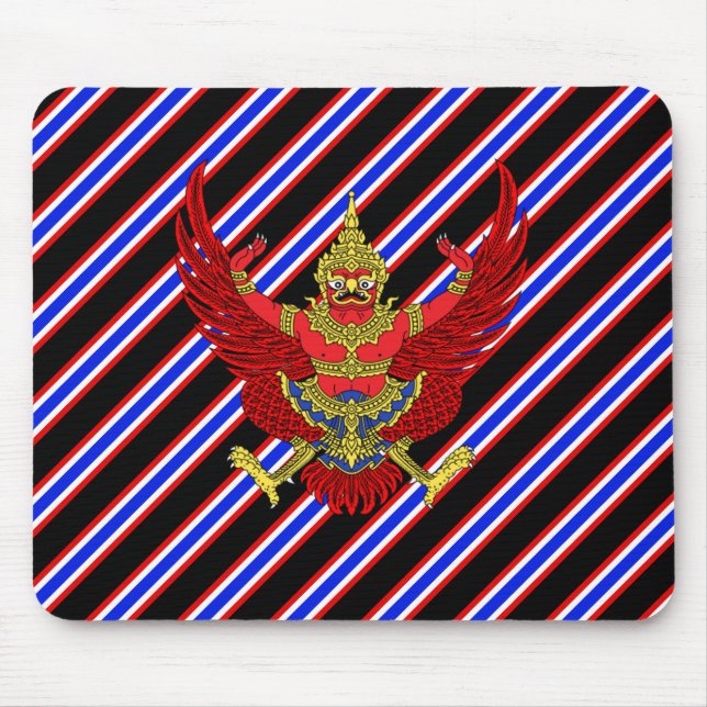 Thai stripes flag mouse pad (Front)