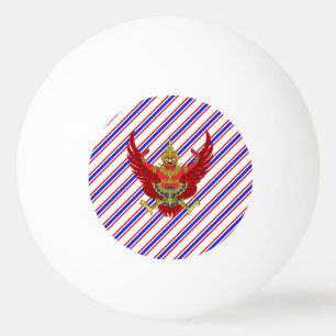 Thai stripes flag ping pong ball