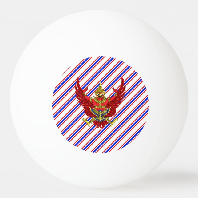 Thai stripes flag ping pong ball (Front)