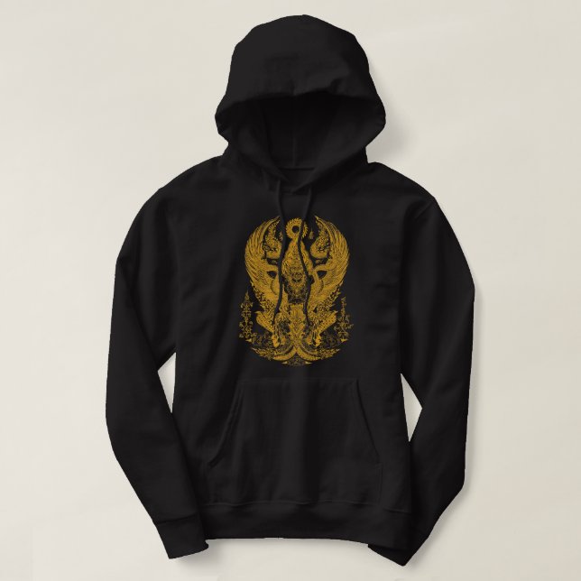 Thai Talisman Traditional Thailand Art MMA Muay Th Hoodie (Design Front)