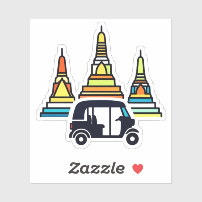 Thai Temples And Tuk Tuks (Sheet)