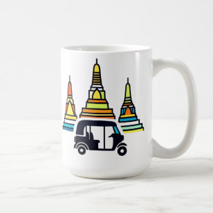 Thai Temples And Tuk Tuks Coffee Mug