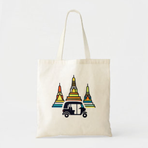 Thai Temples And Tuk Tuks Tote Bag