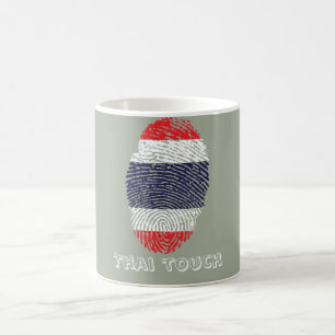 Thai touch fingerprint flag coffee mug