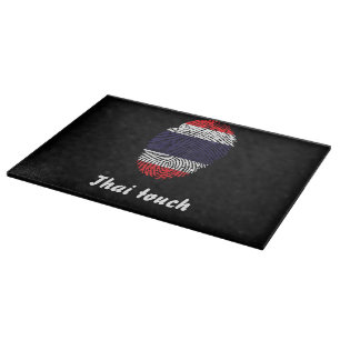 Thai touch fingerprint flag cutting board
