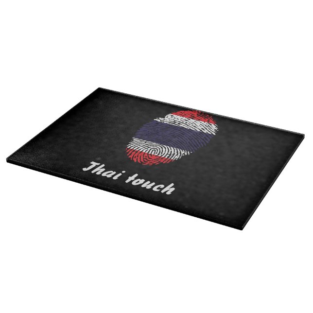 Thai touch fingerprint flag cutting board (Corner)