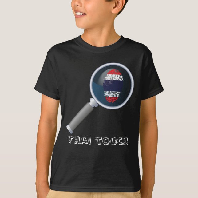 Thai touch fingerprint flag T-Shirt (Front)