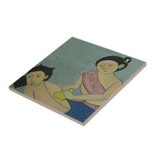 Thai Traditional Massage Ceramic Tile