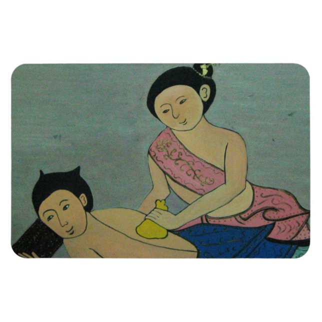Thai Traditional Massage Magnet (Horizontal)