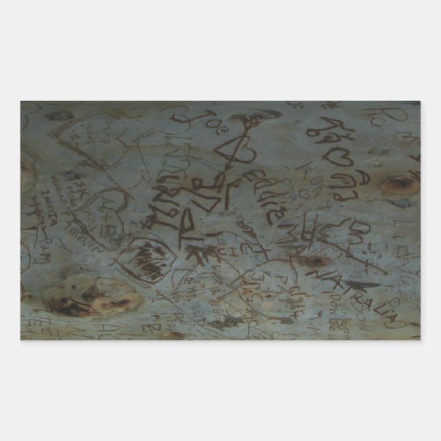 Thai Tree Graffiti Rectangular Sticker (Front)