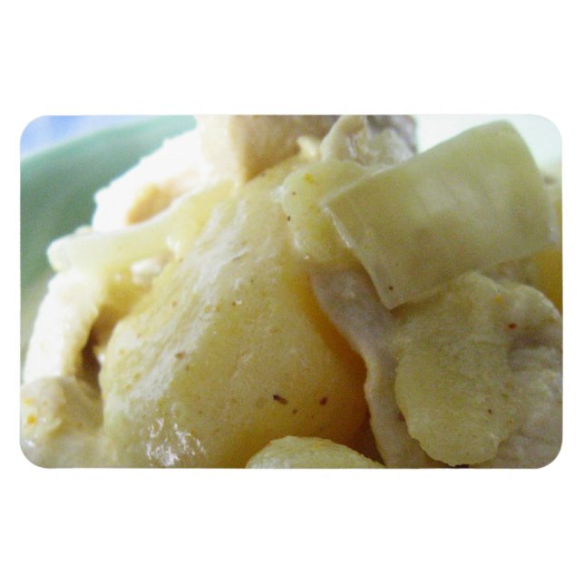 Thai Yellow Curry [แกงกะหรี่] .. Asian Street Food Magnet (Horizontal)