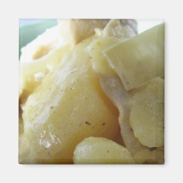 Thai Yellow Curry [แกงกะหรี่] .. Asian Street Food Magnet (Front)