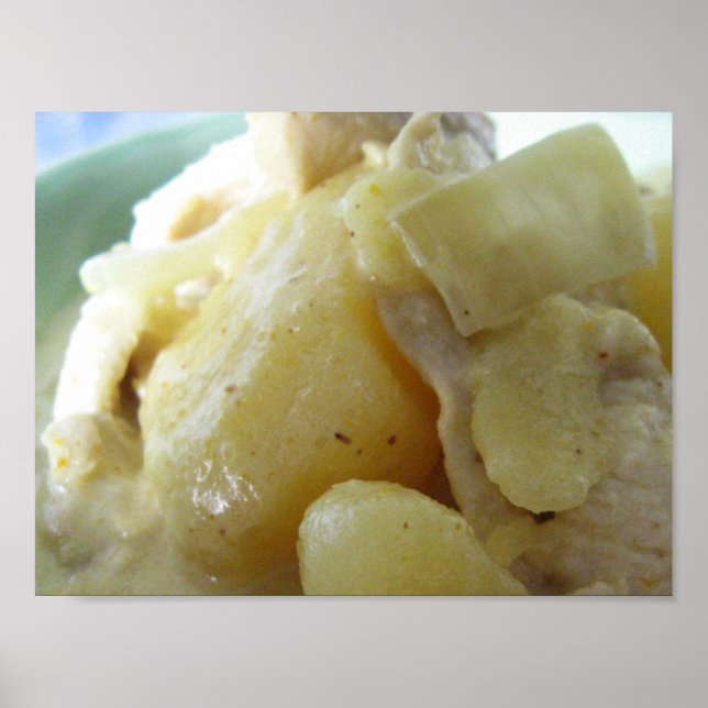 Thai Yellow Curry [แกงกะหรี่] .. Asian Street Food Poster (Front)