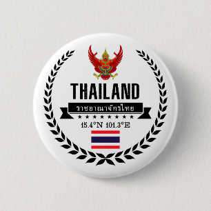 Thailand 6 Cm Round Badge