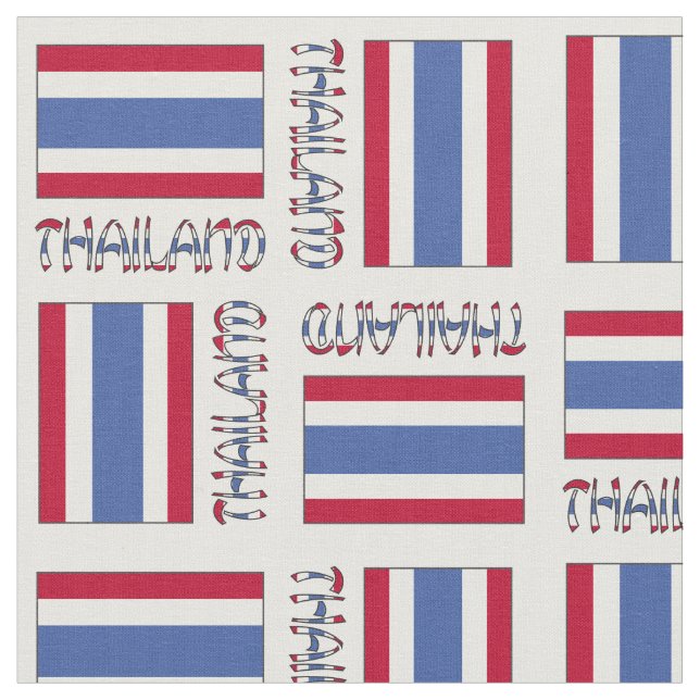 Thailand and Thai Flag Fabric (Close Up)