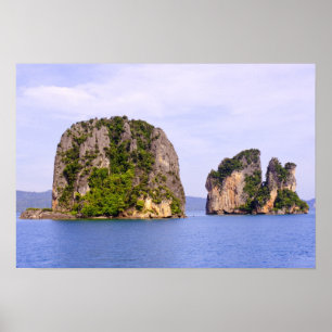 Thailand, Andaman Sea. Ao Phang Nga Islands in 2 Poster
