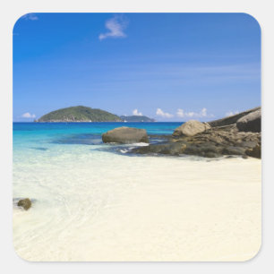 Thailand, Andaman Sea. Ko Miang Island Similan Square Sticker