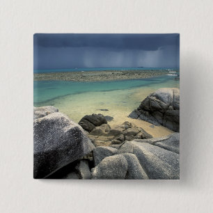 Thailand, Andaman Sea, Ko Phi Phi Island, Scenic 15 Cm Square Badge