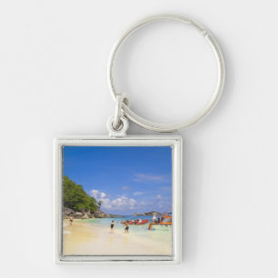 Thailand, Andaman Sea. Passengers onshore at Key Ring