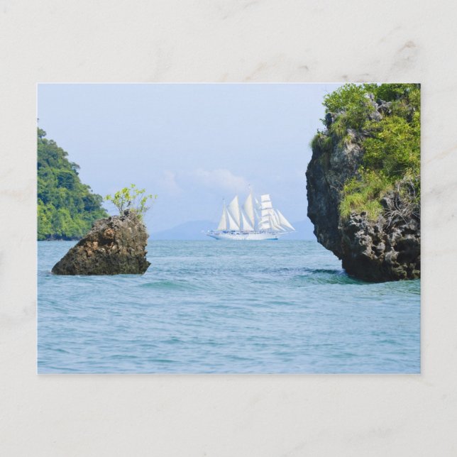 Thailand, Andaman Sea. Star Fyer clipper ship 2 Postcard (Front)
