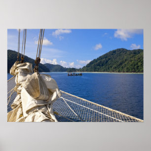 Thailand, Andaman Sea. Star Fyer clipper ship Poster