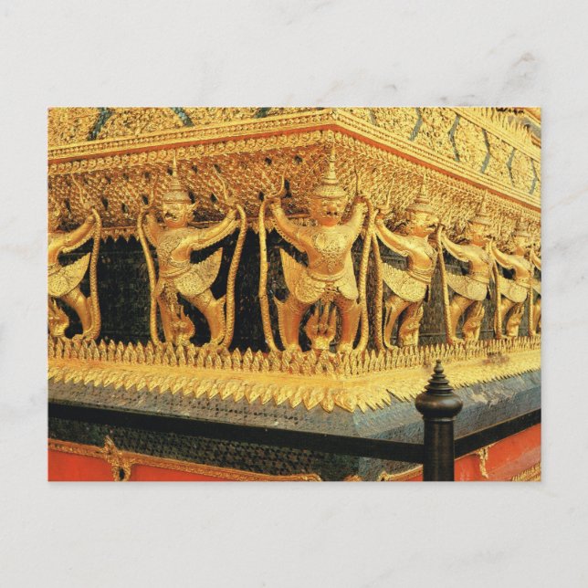 Thailand, Bangkok, Decoration, Wat Phra Keo Postcard (Front)