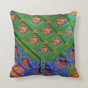 Thailand, Bangkok   Dragon Temple Cushion