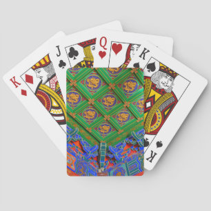 Thailand, Bangkok Dragon Temple Playing Cards