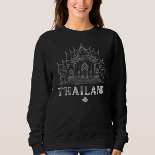 Thailand Bankok Temple Traditional Sak Yant Thai Sweatshirt