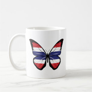 Thailand Butterfly Flag Coffee Mug