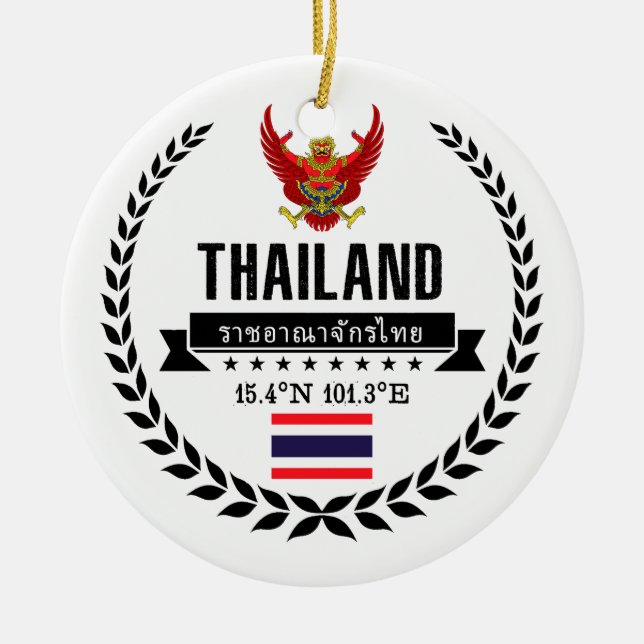 Thailand Ceramic Tree Decoration (Front)