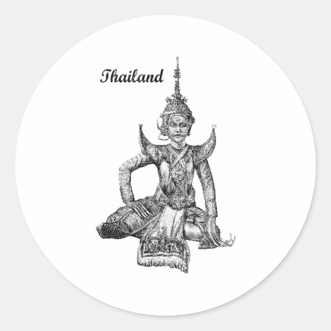 Thailand Classic Round Sticker (Front)