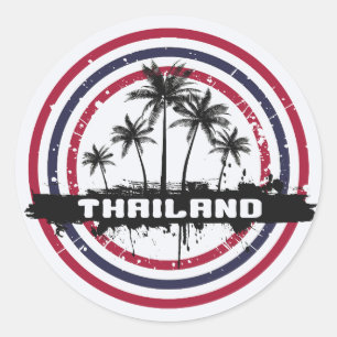 Thailand Classic Round Sticker